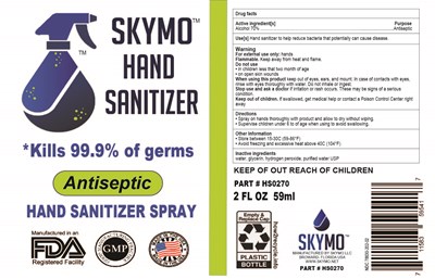 NDC: 78630-202-02 - SKYMO Alcohol  Hand Sanitizer 70 2oz 59 ml